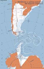 Distancias y puntos extremos de la República Argentina
